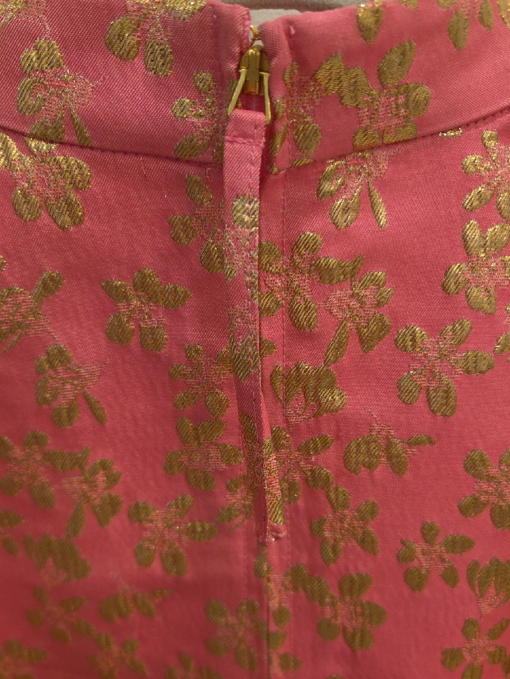 Lilly Pulitzer Tazie Dress Hot Pink & Gold Size 6 - Picture 6 of 11